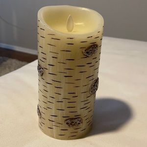 Luminara birch-like candle